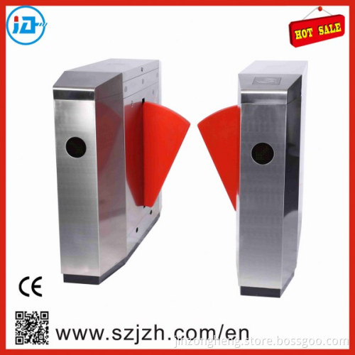 Fingerprint Access Control Flap Barrier Turnstile, 304 Stainless Steel Speed Gate